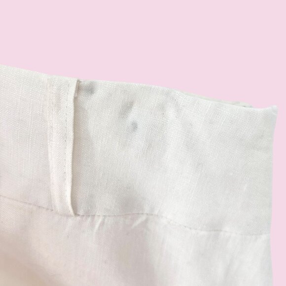 RICHARD MALCOLM LONG WHITE LINEN MAXI SKIRT - 12 - Picture 9 of 9